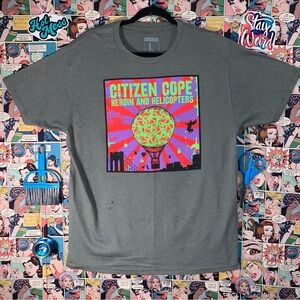 Concert tea Citizen Cope, new, colorful, neon, heroin, and helicopters